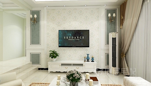 120㎡/三室兩廳兩衛(wèi)/歐式