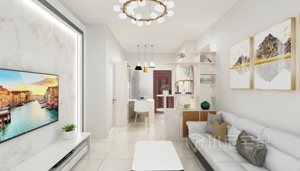 86㎡/兩室一廳一衛(wèi)/簡約