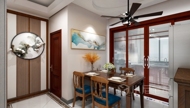 126㎡/三室兩廳兩衛(wèi)/中式