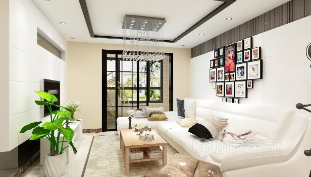 96㎡/兩室兩廳一衛(wèi)/現(xiàn)代