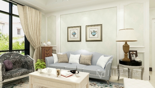 90㎡/三室一廳一衛(wèi)/歐式