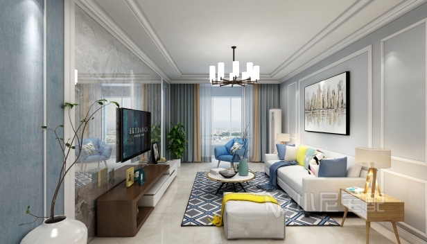 128㎡/三室兩廳兩衛(wèi)/現(xiàn)代