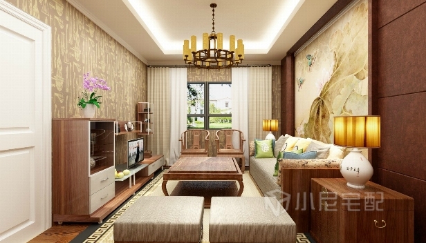 87㎡/兩室一廳一衛(wèi)/中式