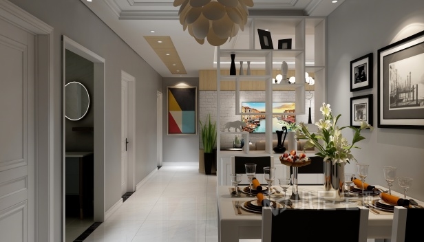 112㎡/三室一廳一衛(wèi)/現(xiàn)代