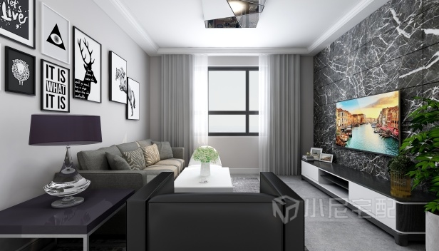 93㎡/三室兩廳兩衛(wèi)/現(xiàn)代