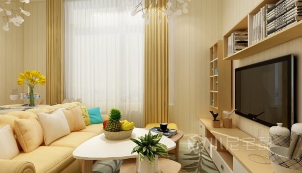 41.6㎡/兩室一廳兩衛(wèi)/田園